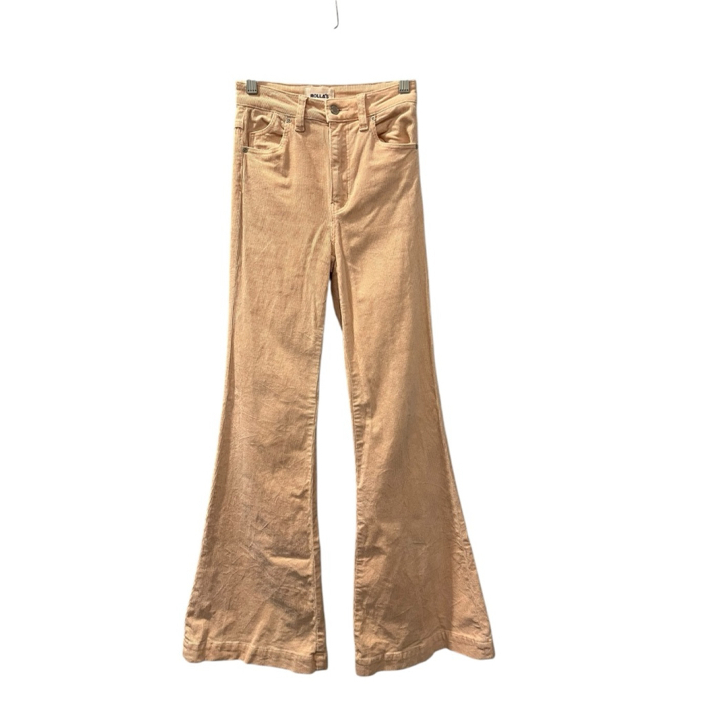 Rolla's Eastcoast Flare Corduroy Pants Size 24 High Rise Ballet Pink Casual Boho